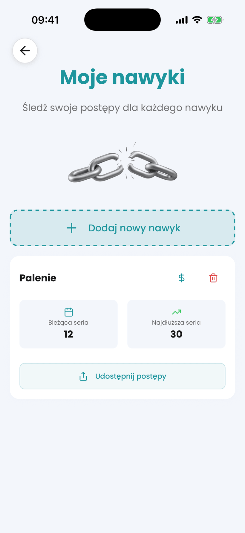 Aplikacja Amana — narzędzie do śledzenia nawyków pomagających rzucić palenie, ze smugami i oszczędnościami